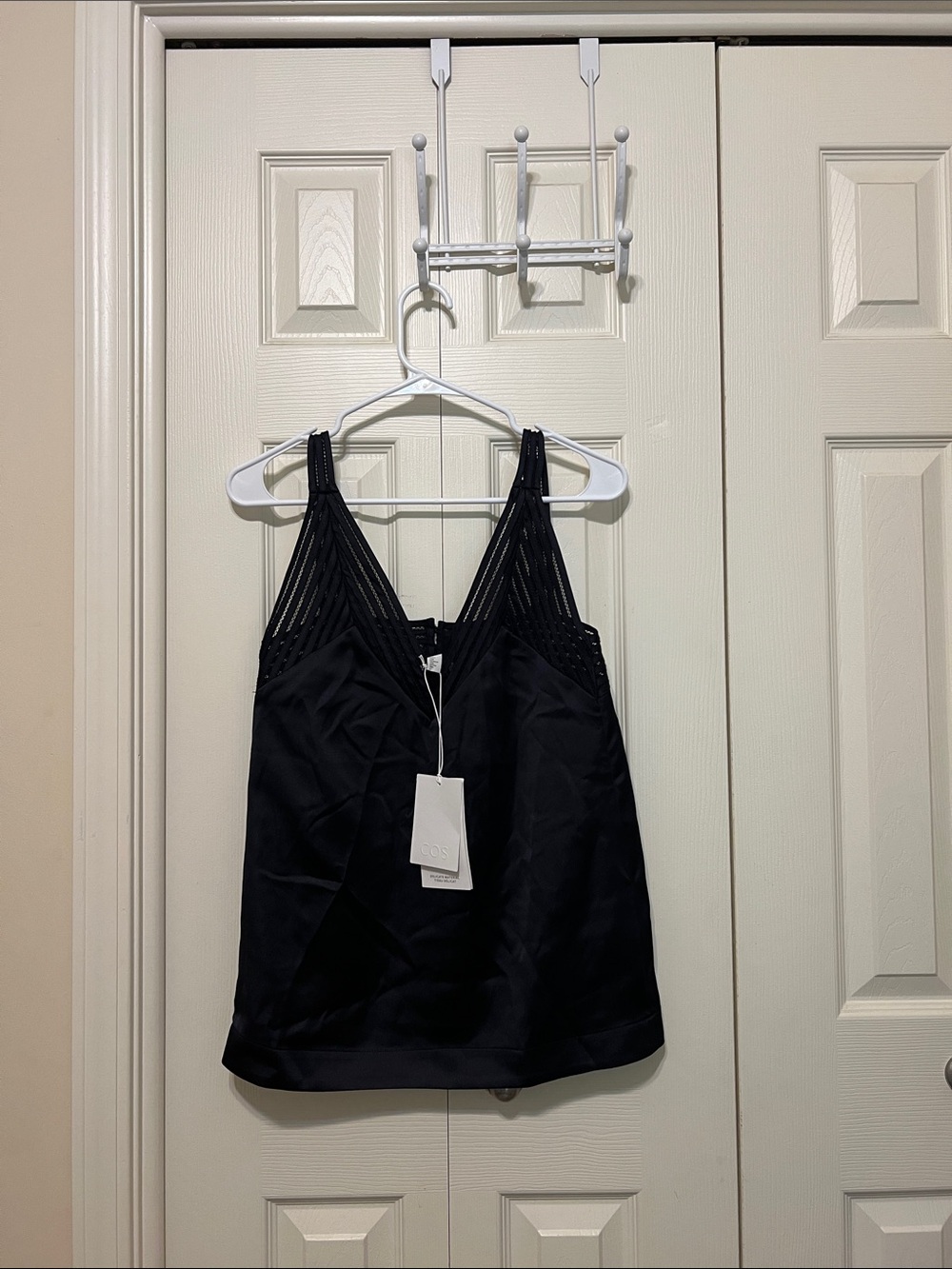 COS black  Strappy V-Neck Women's Tank Top. Size 4